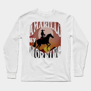 Vintage Yellow by Morning Western Cowboy Country Music Cowgirl Gift Long Sleeve T-Shirt